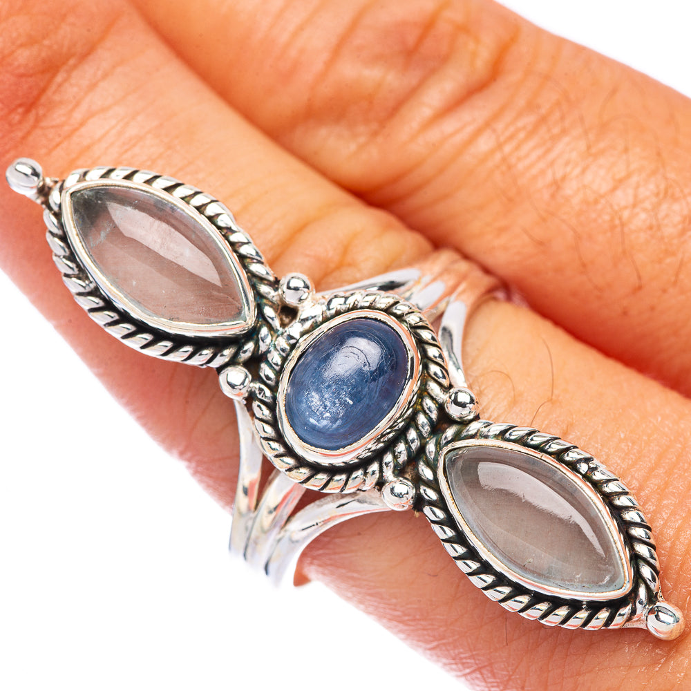 Large Kyanite, Aquamarine Ring Size 9.75 (925 Sterling Silver) R144932