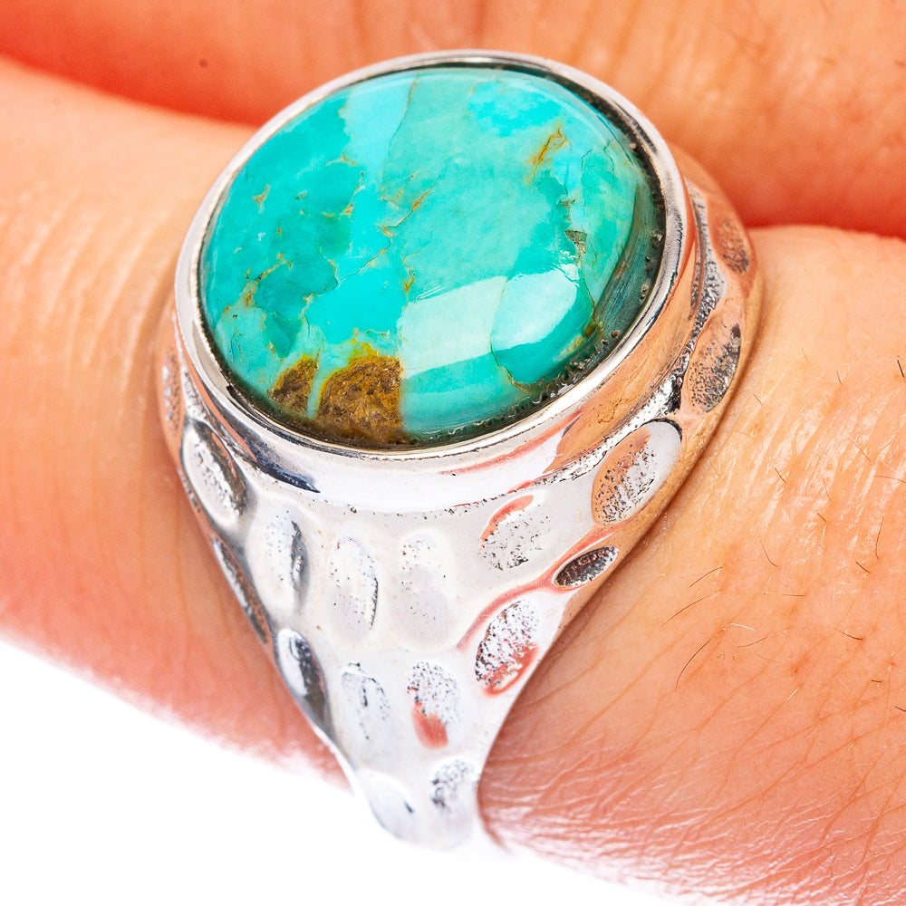 Chrysocolla Ring Size 8 (925 Sterling Silver) R2763