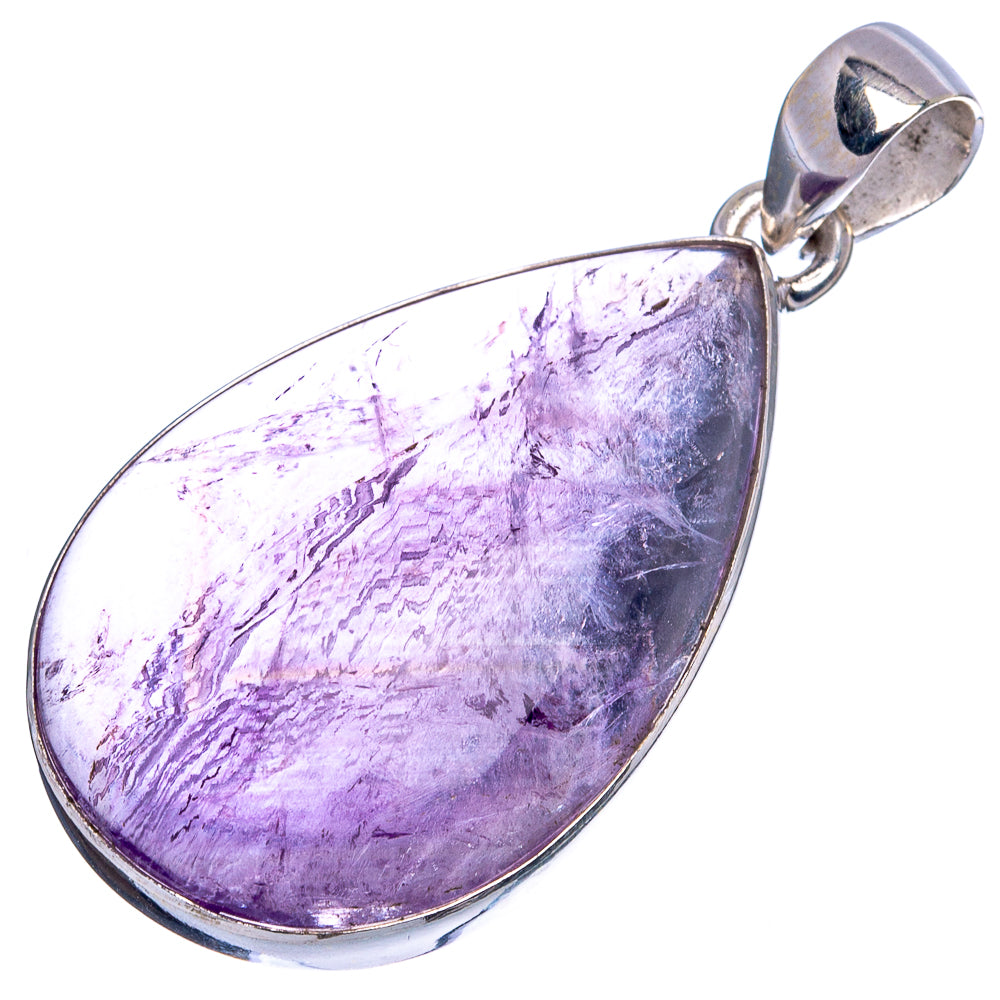 Amethyst Pendant 1 5/8" (925 Sterling Silver) P43297