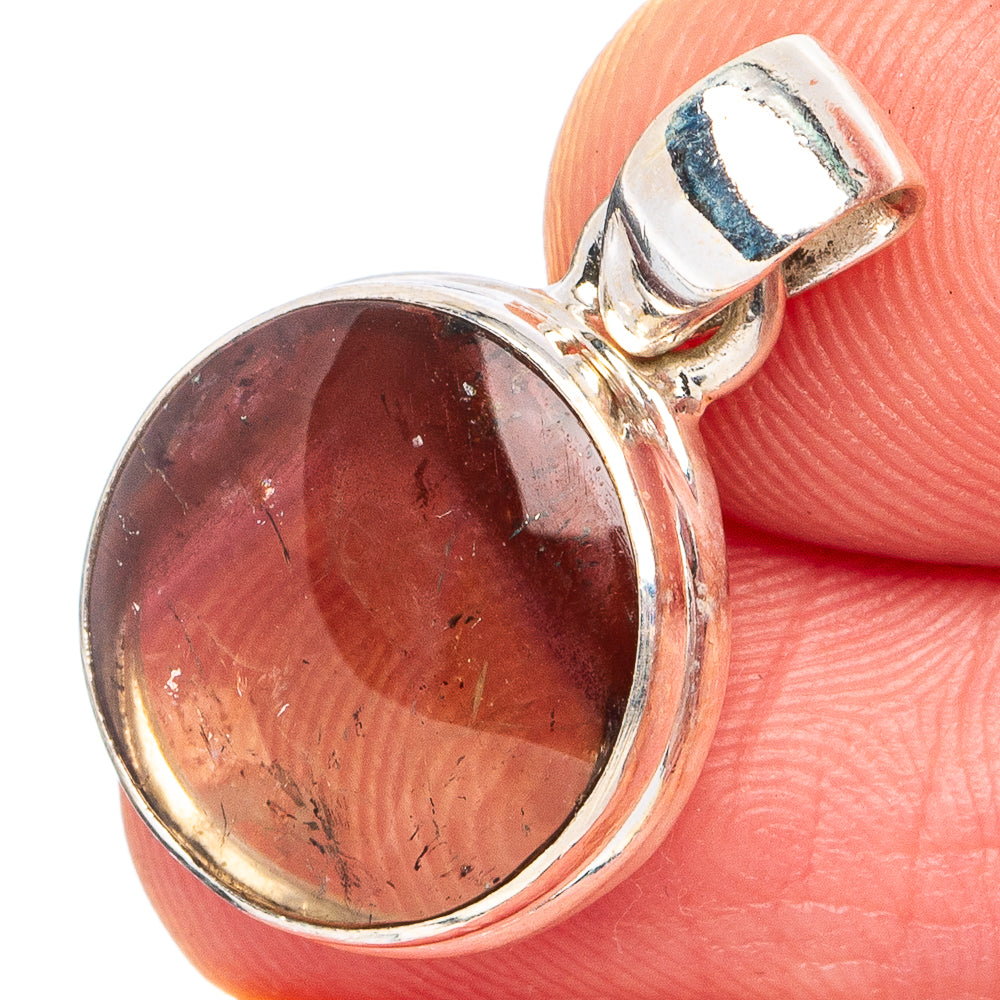 Rare Cacoxenite Pendant 7/8" (.925 Sterling Silver)