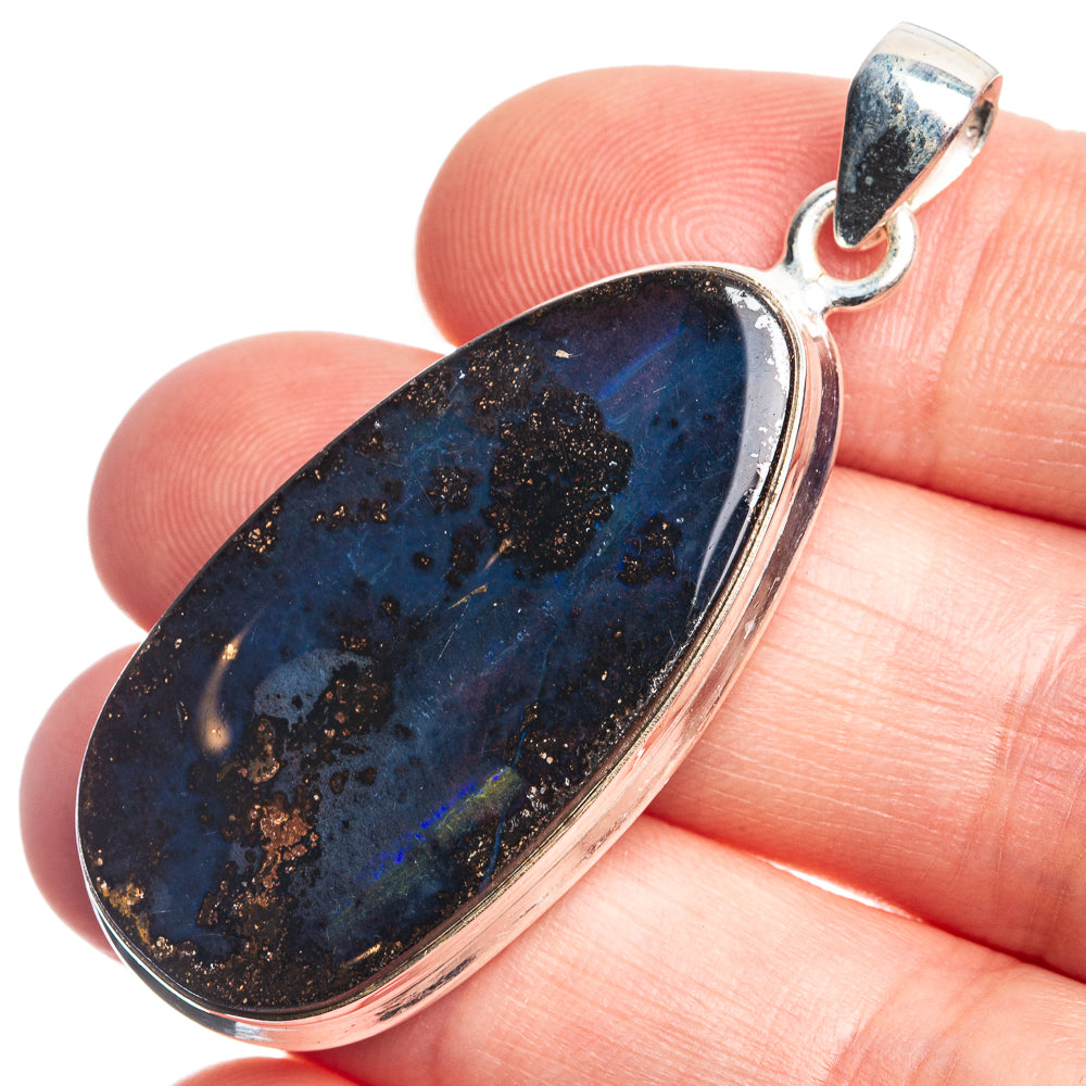Boulder Opal Pendant 1 7/8" (925 Sterling Silver) P39076