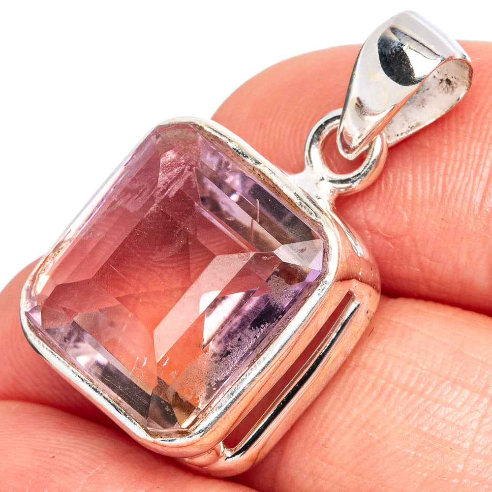Faceted Ametrine Pendants 1 1/8" (925 Sterling Silver) P43270