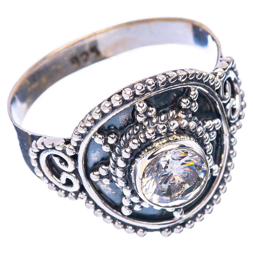 White Quartz Ring Size 8 (925 Sterling Silver) R5560