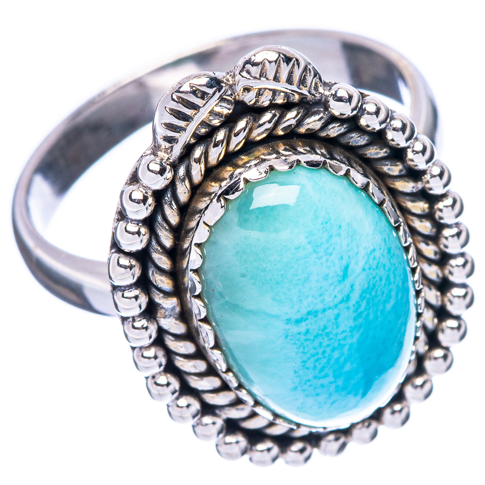 Larimar Ring Size 8.75 (925 Sterling Silver) R2303