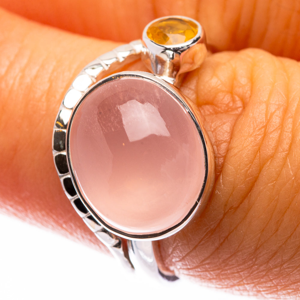Premium Rose Quartz Ring Size 7 (925 Sterling Silver) R141841