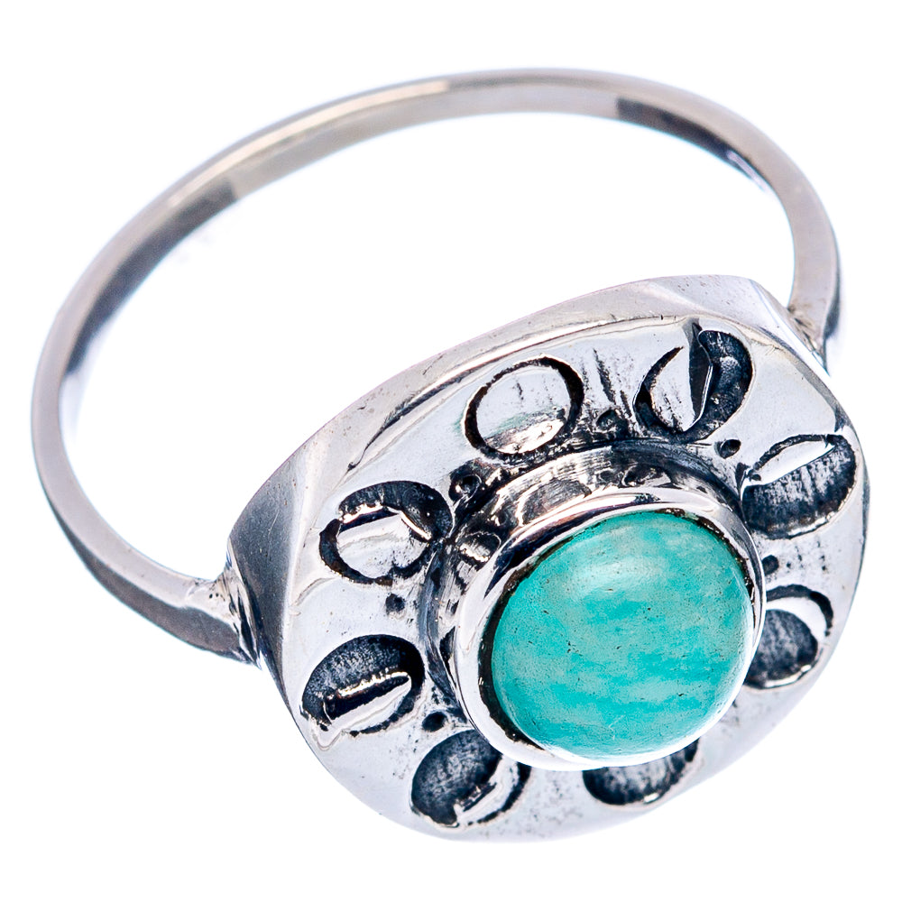 Amazonite Dainty Ring Size 6 (.925 Sterling Silver)