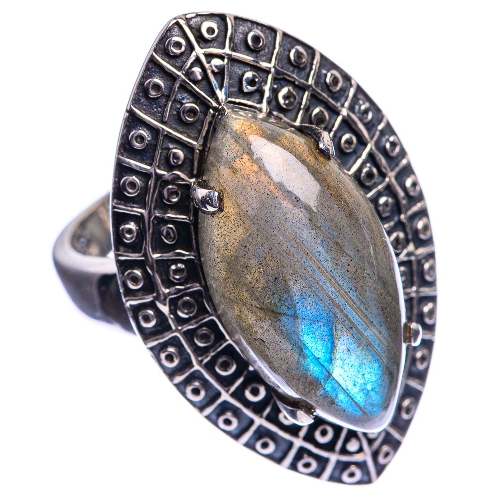 Labradorite Ring Size 7 (925 Sterling Silver) R144085
