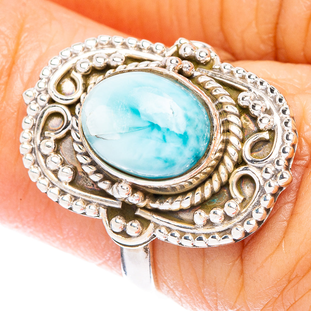 Larimar Ring Size 5.75 (925 Sterling Silver) R146971