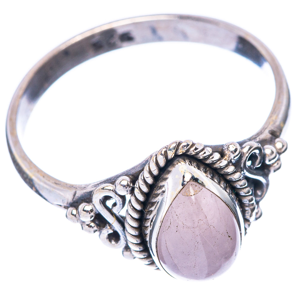 Rose Quartz Ring Size 8 (925 Sterling Silver) R5597