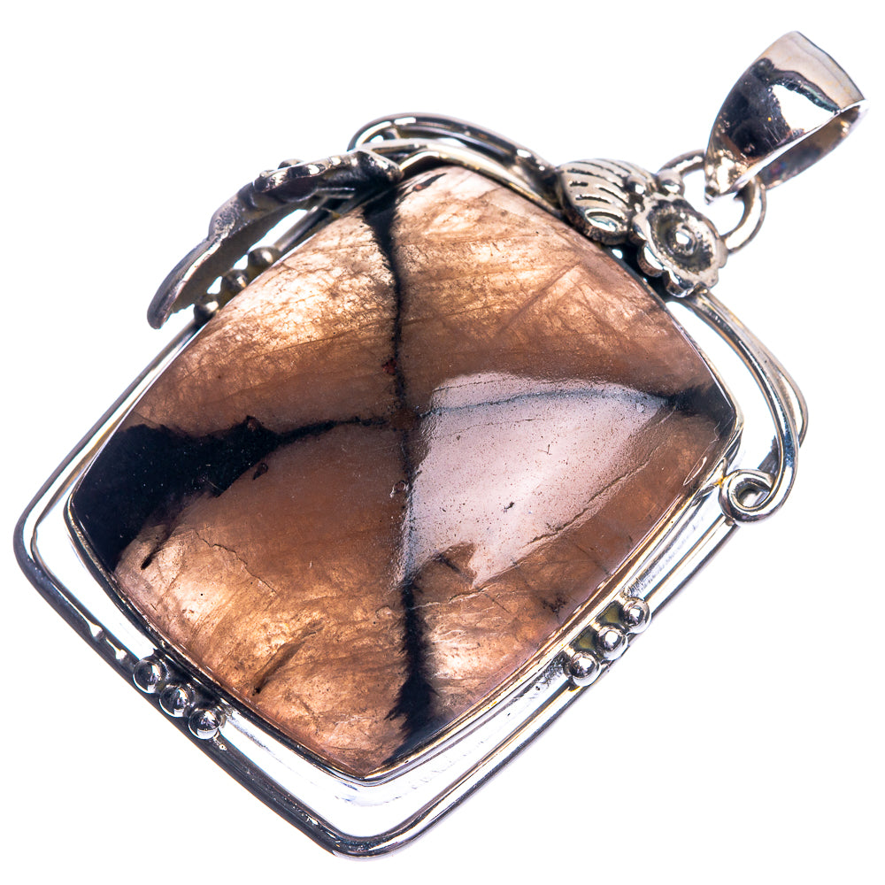 Chiastolite Pendant 1 5/8" (925 Sterling Silver) P39090