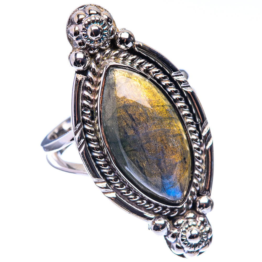 Premium Labradorite Ring Size 6 (925 Sterling Silver) R141786