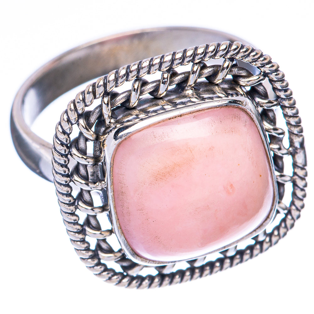 Pink Opal Ring Size 8 (925 Sterling Silver) R2118