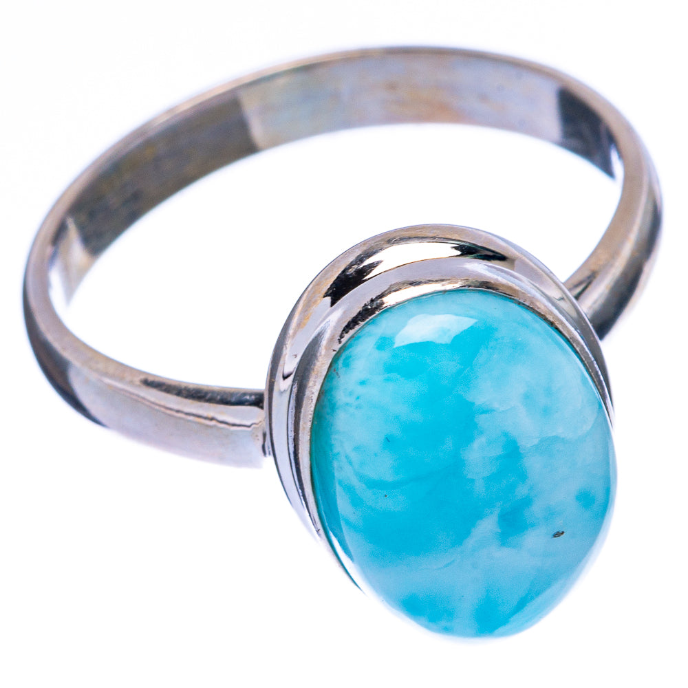 Rare Larimar Ring Size 9.75 (925 Sterling Silver) R146586
