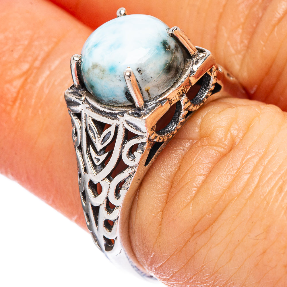 Larimar Ring Size 6.5 (925 Sterling Silver) R2378
