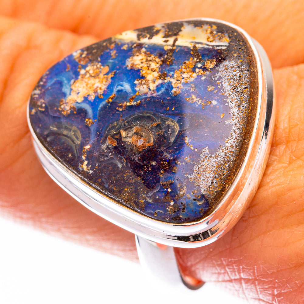 Large Boulder Opal Ring Size 10 (925 Sterling Silver) R140864