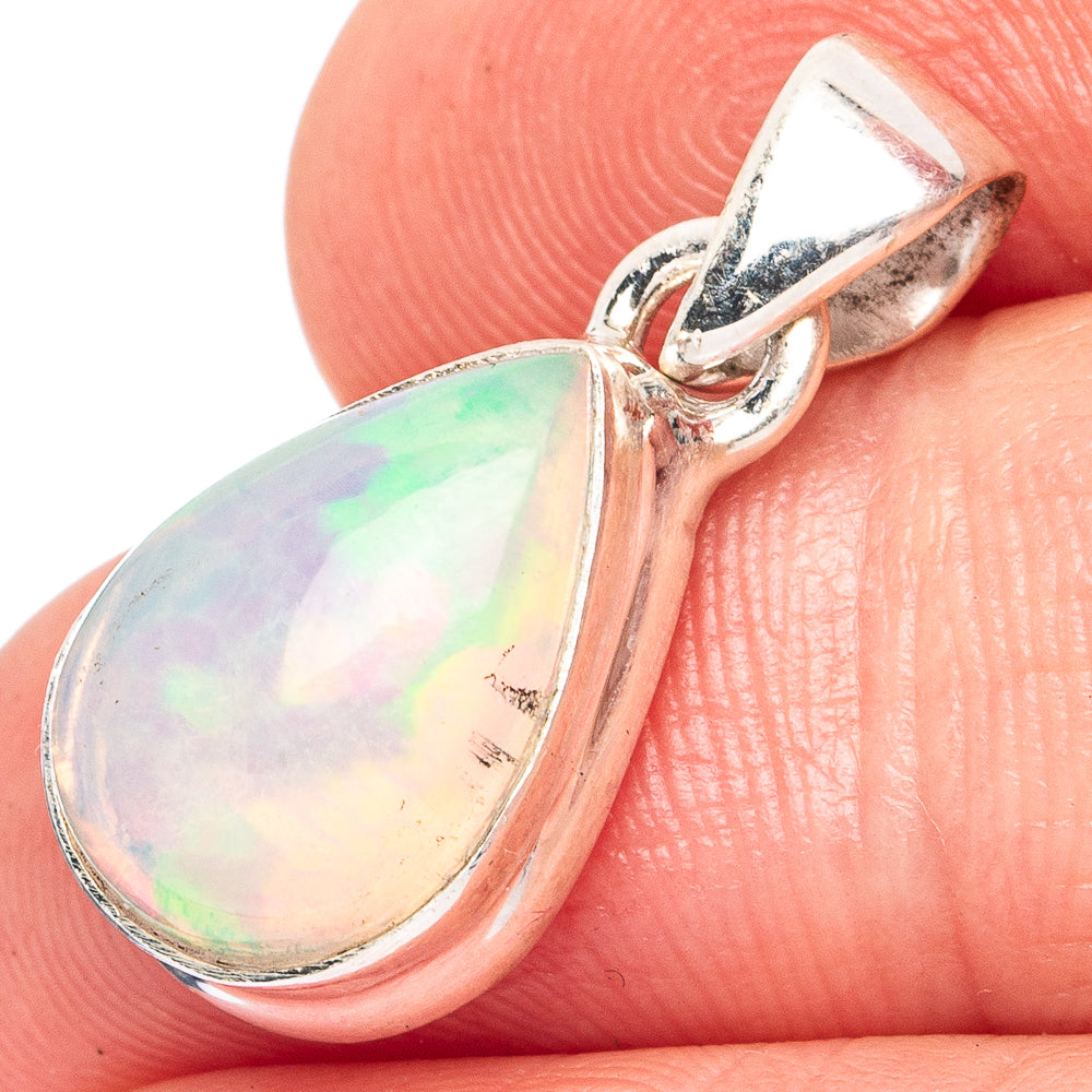 Rare Large Ethiopian Opal Pendant 7/8" (925 Sterling Silver) P43419