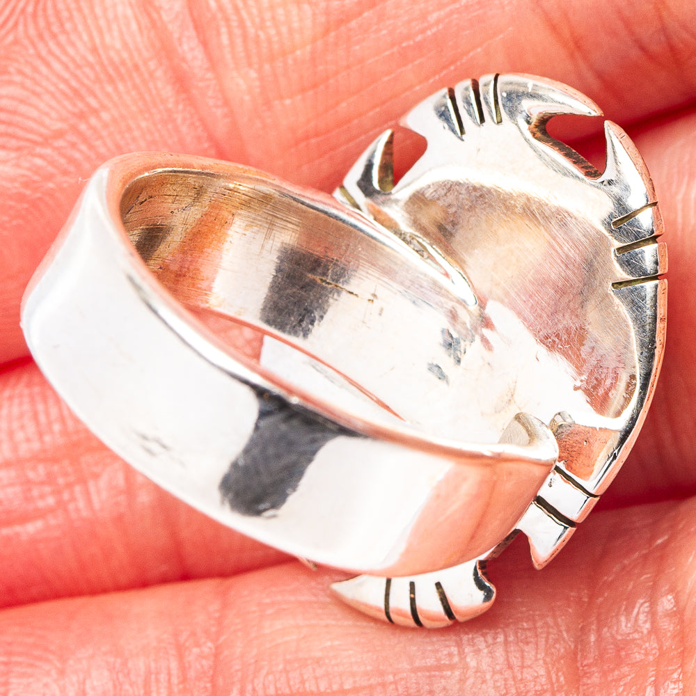 Exclusive Wild Horse Jasper Ring Size 6 Adjustable (.925 Sterling Silver)