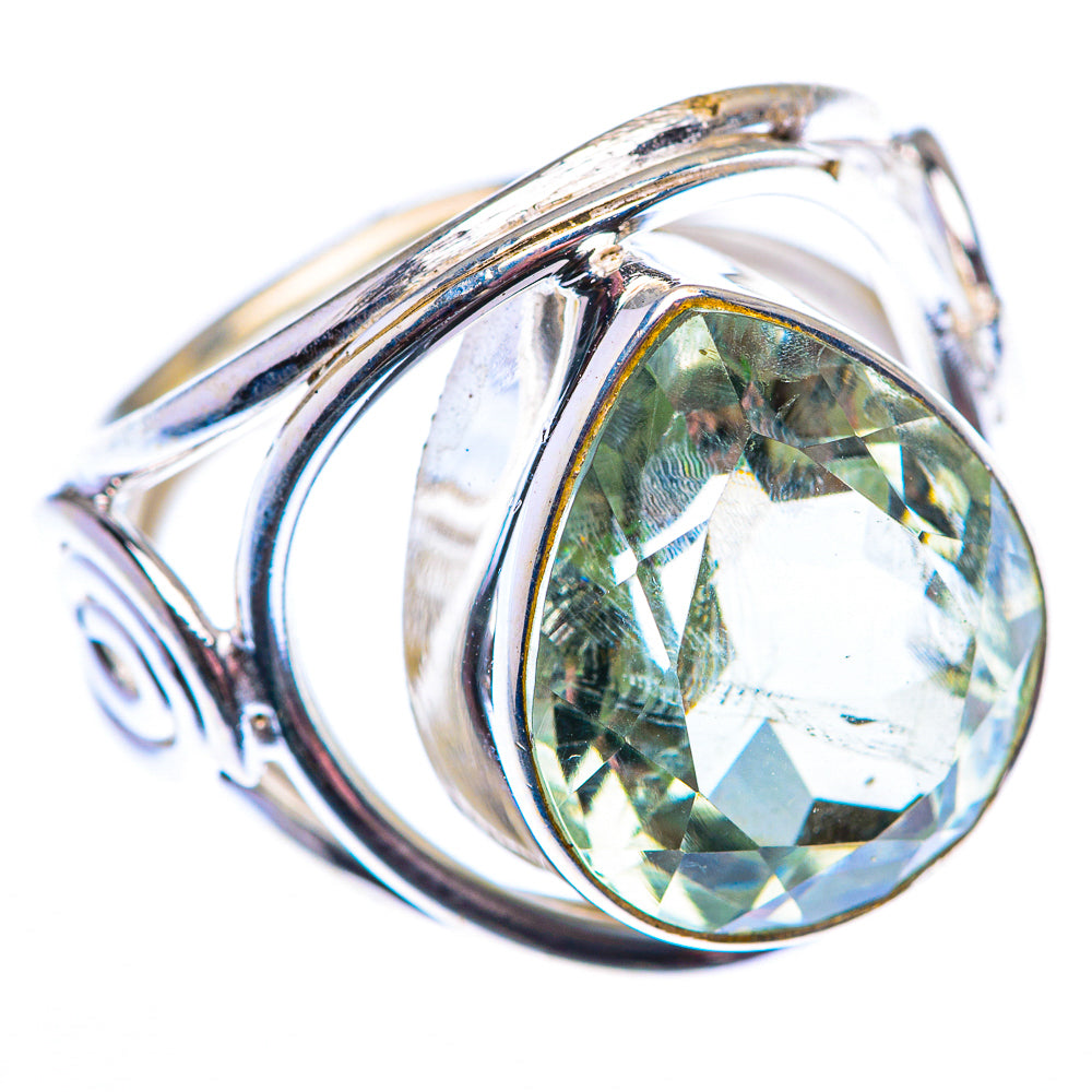 Green Amethyst Ring Size 5.75 (925 Sterling Silver) RING140150
