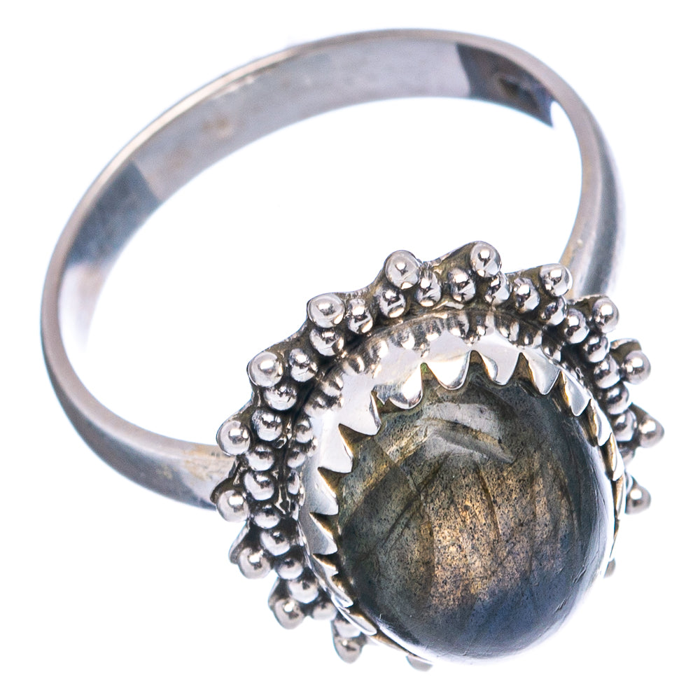 Labradorite Ring Size 6.5 (.925 Sterling Silver)