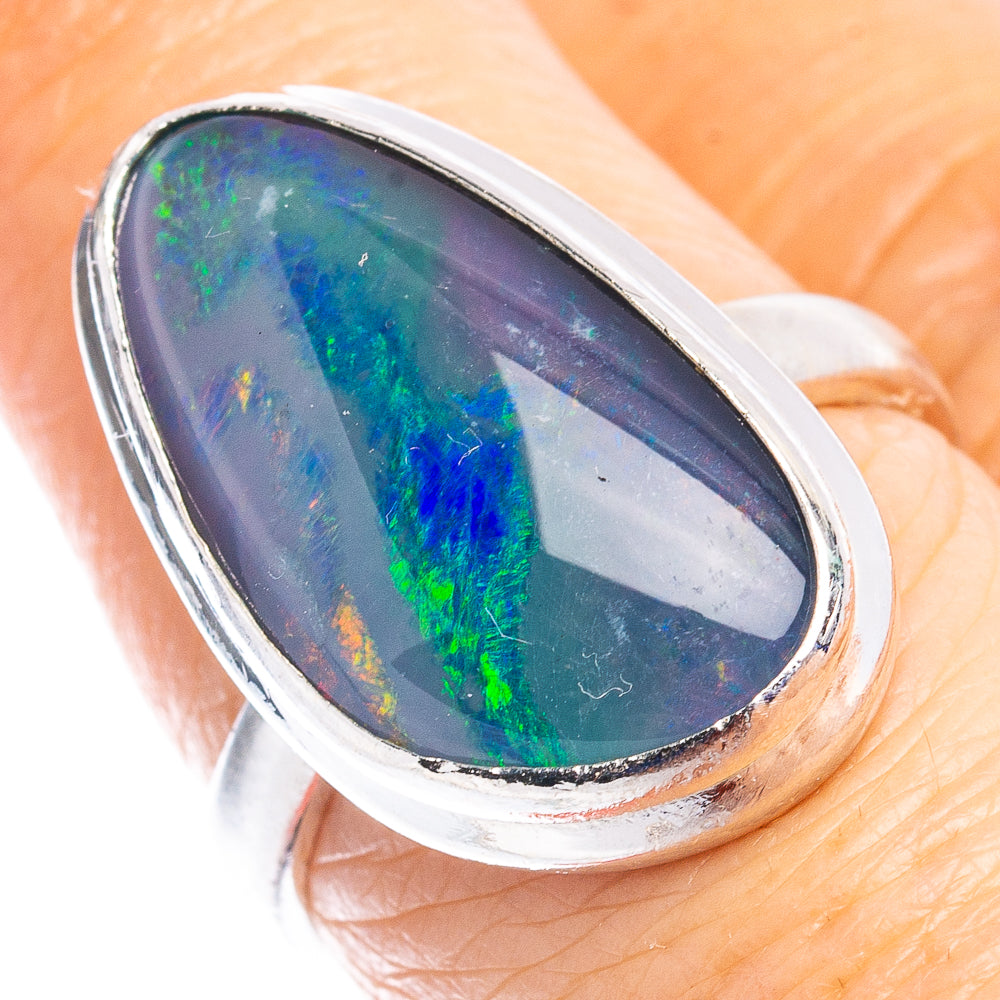 Rare Triplet Opal Ring Size 6.75 (.925 Sterling Silver)