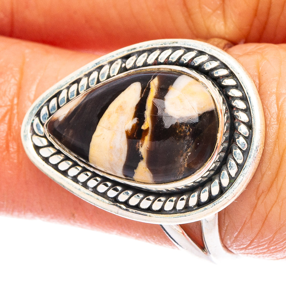 Peanut Wood Jasper 925 Sterling Silver Ring Size 7 (925 Sterling Silver) R6329