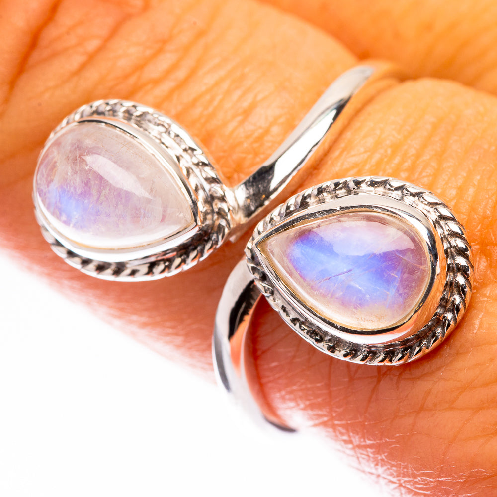 Premium Rainbow Moonstone Ring Size 9 (925 Sterling Silver) R141890