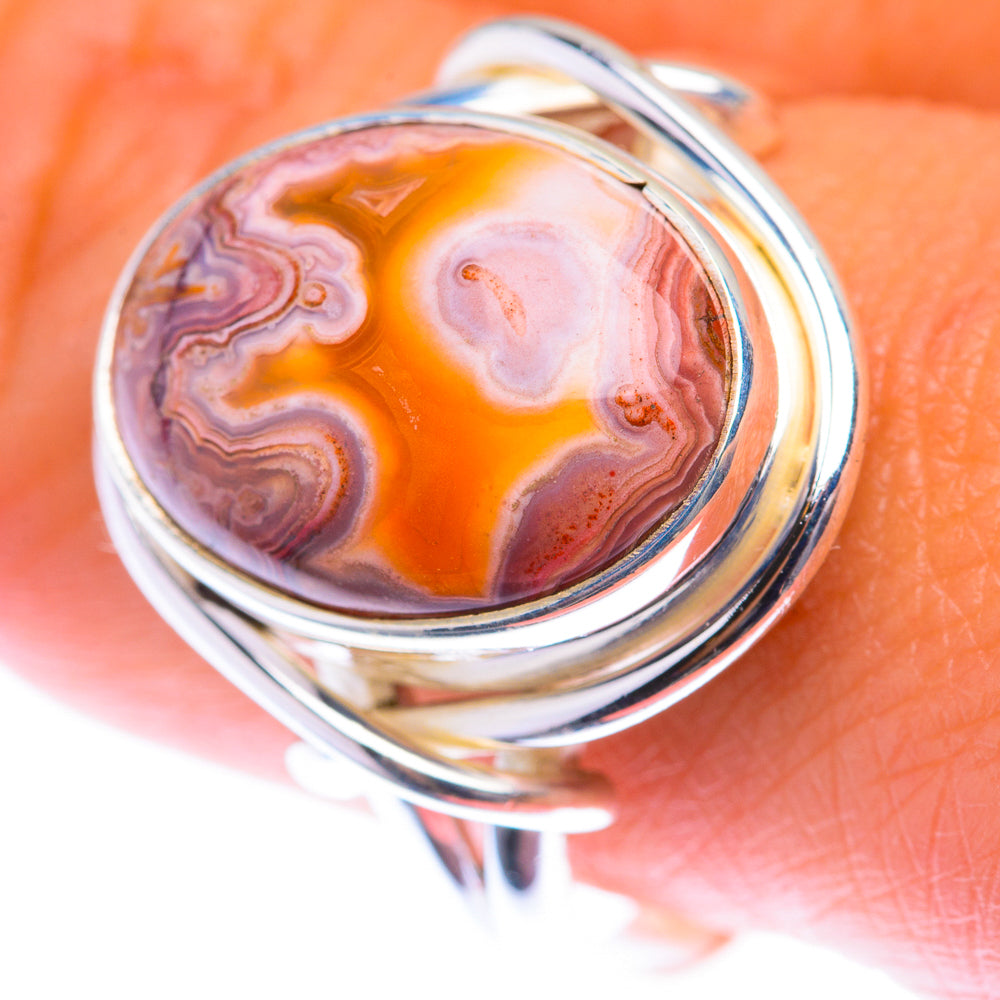 Crazy Lace Agate Ring Size 10 (925 Sterling Silver) RING139921