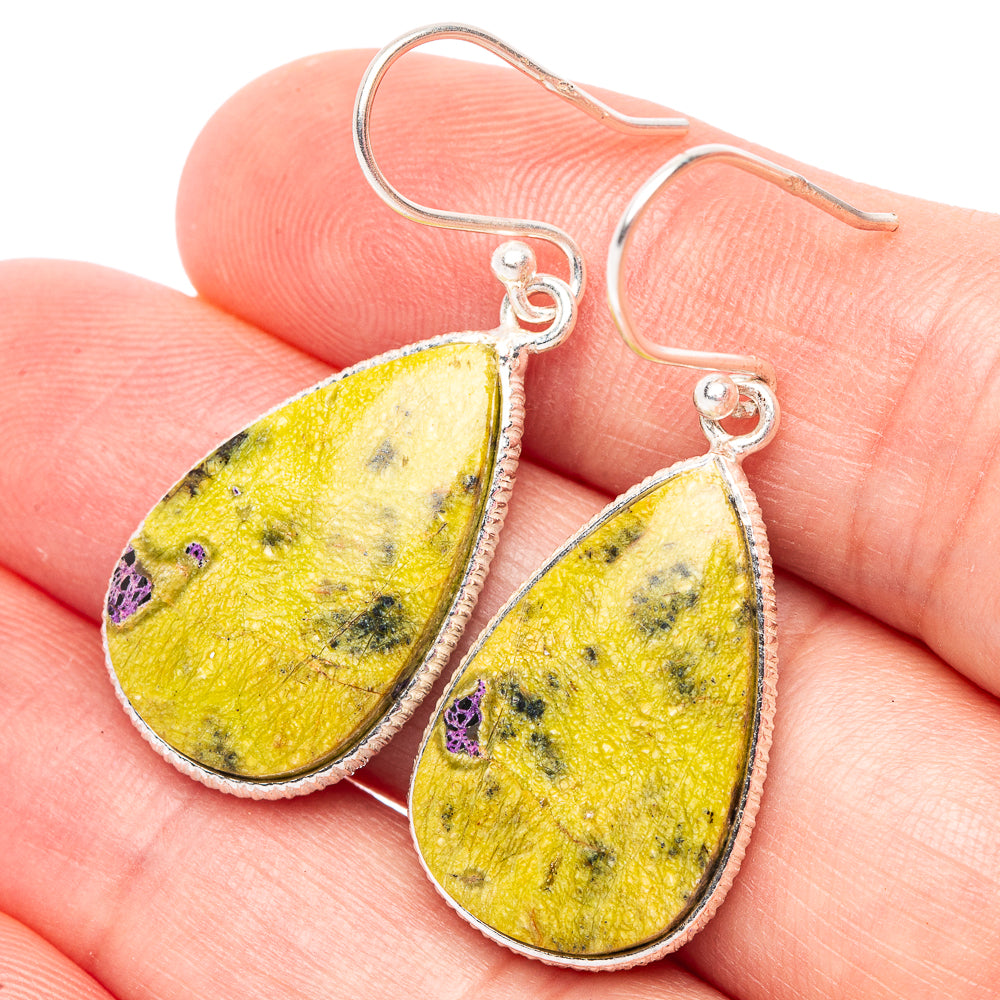 Atlantisite Earrings 1 1/2" (925 Sterling Silver) E2443