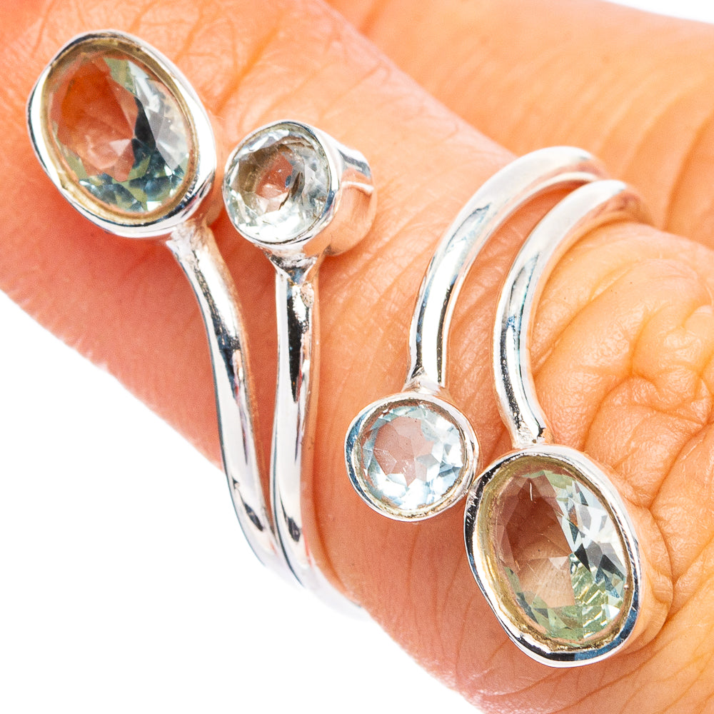 Dainty White Quartz Ring Size 6 (925 Sterling Silver) R8699