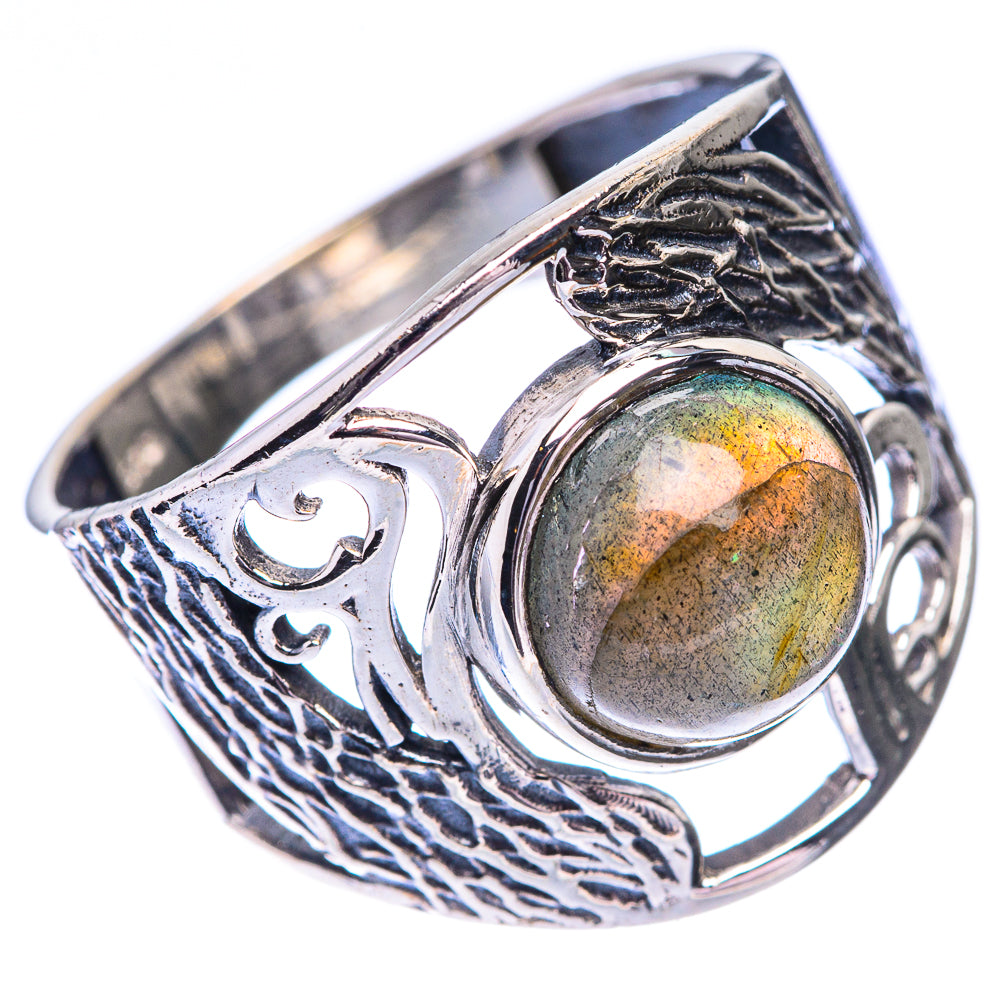 Labradorite Ring Size 9 (925 Sterling Silver) R140559