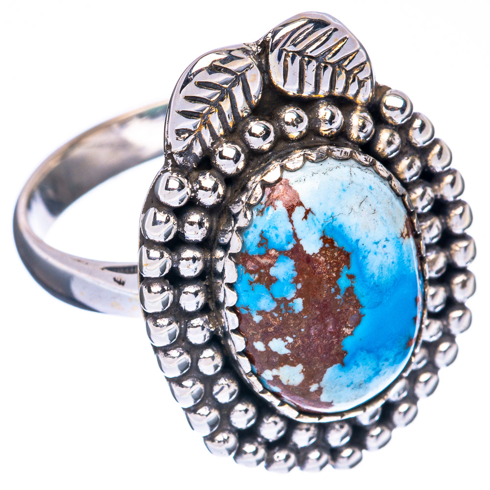 Rare Golden Hills Turquoise Ring Size 8 (925 Sterling Silver) R2971