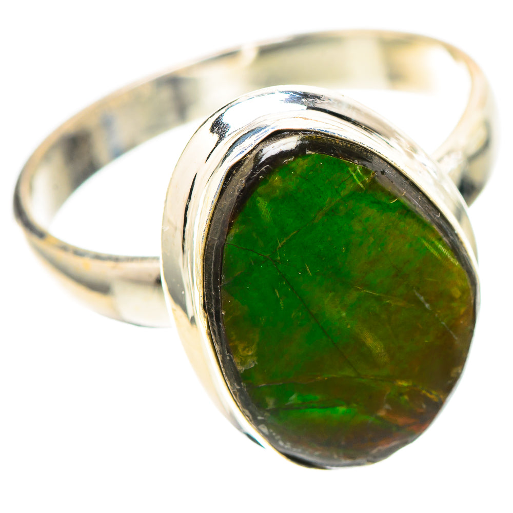 Canadian Ammolite 925 Sterling Silver Ring Size 10 (925 Sterling Silver) RING139520