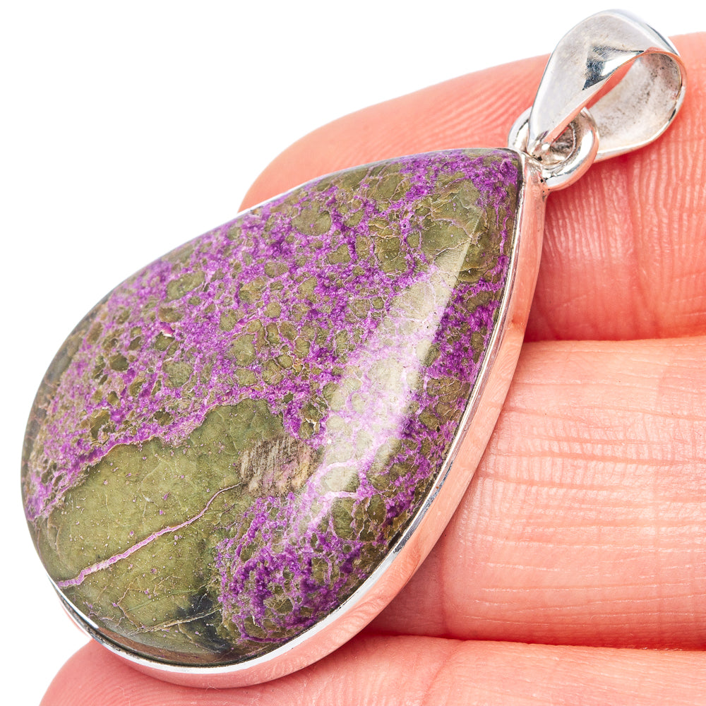 Stichtite Pendant 1 5/8" (925 Sterling Silver) P42201
