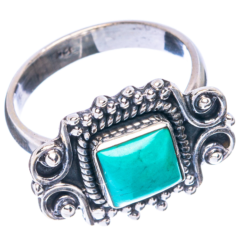 Turquoise Dainty Ring Size 6.75 (925 Sterling Silver) R5199