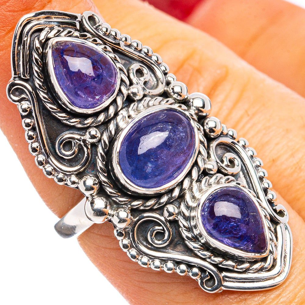 Signature Tanzanite Ring Size 6.75 (.925 Sterling Silver)