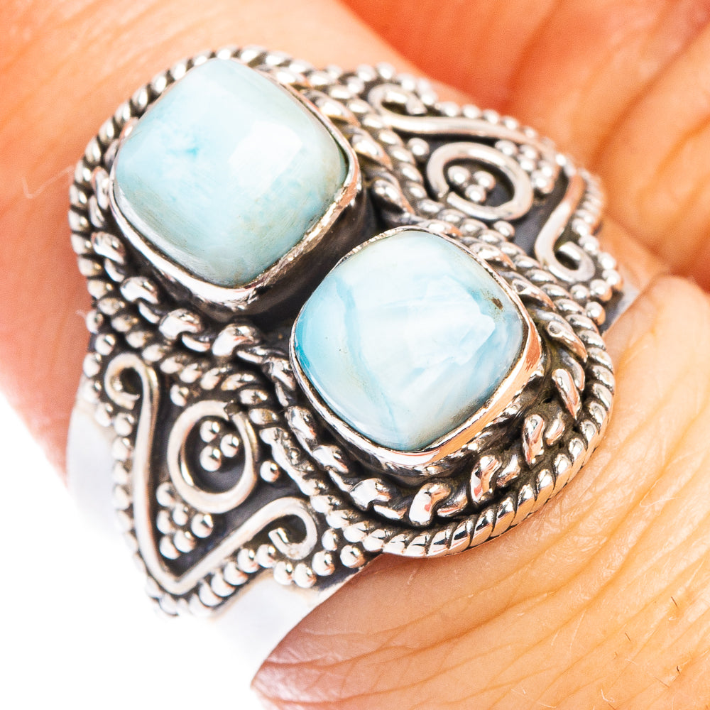 Rare Larimar Ring Size 7 (.925 Sterling Silver)