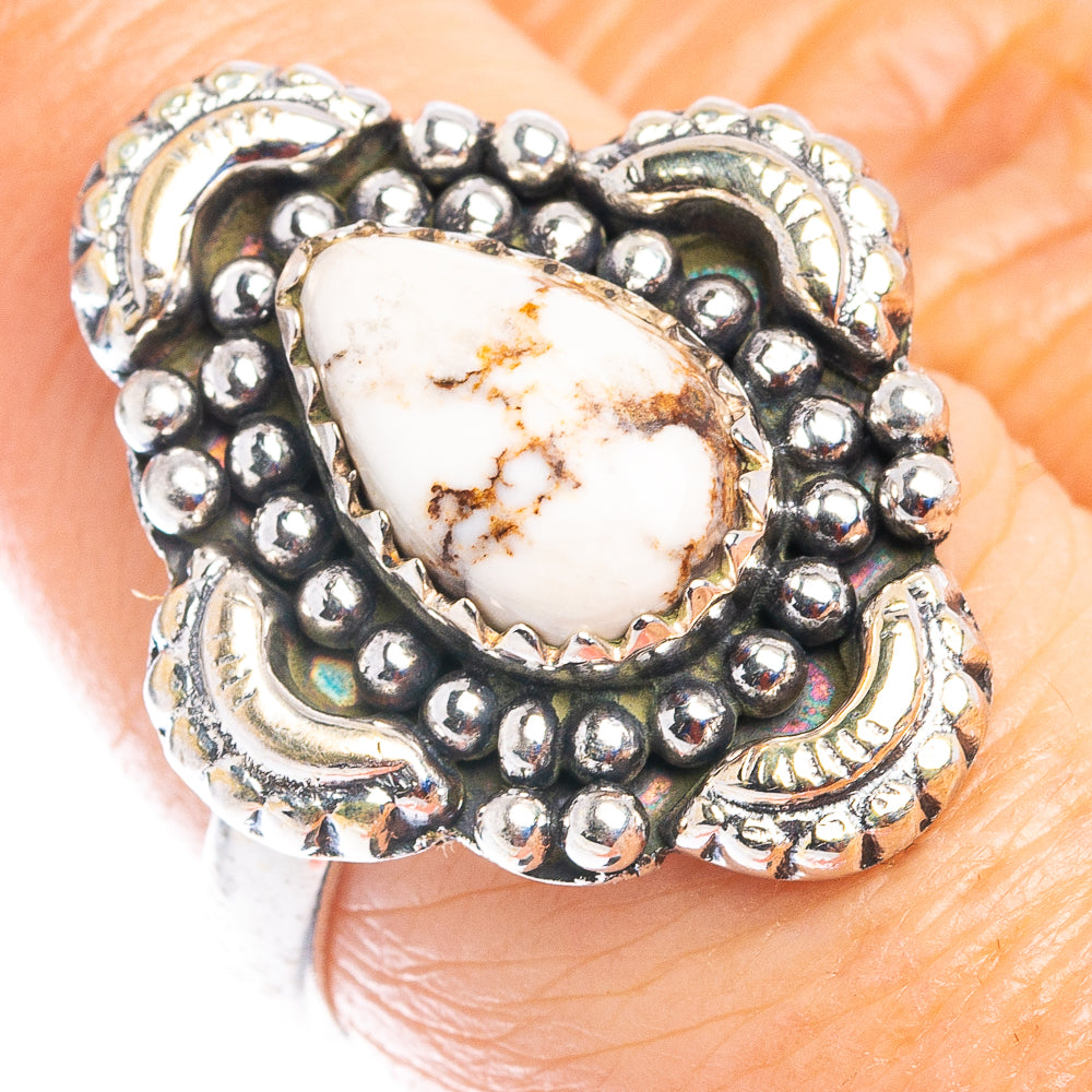 Wild Horse Jasper Ring Size 7.5 (.925 Sterling Silver)