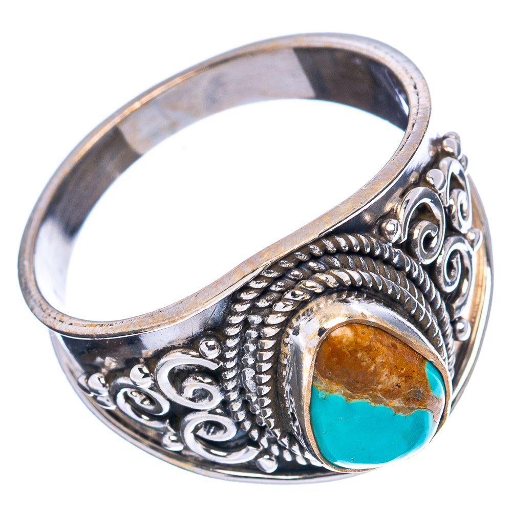 Rare Number 8 Mine Turquoise Ring Size 9 (.925 Sterling Silver)
