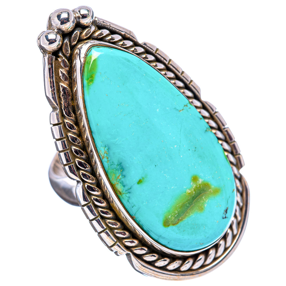 Rare Sonoran Gold Turquoise Ring Size 7 Adjustable (.925 Sterling Silver)