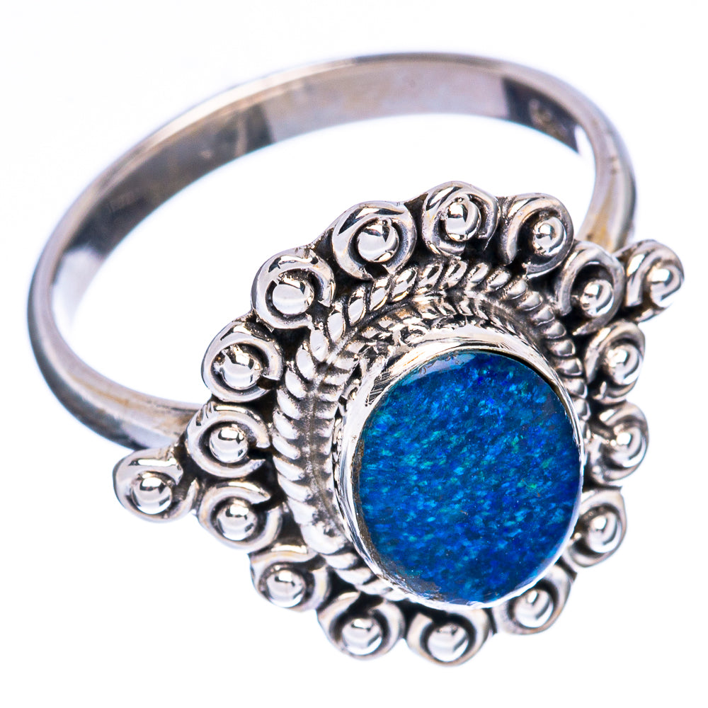 Lapis Lazuli Ring Size 7.25 (925 Sterling Silver) R3291