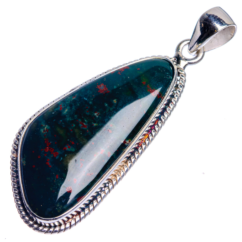 Bloodstone Pendant 2" (925 Sterling Silver) P39755