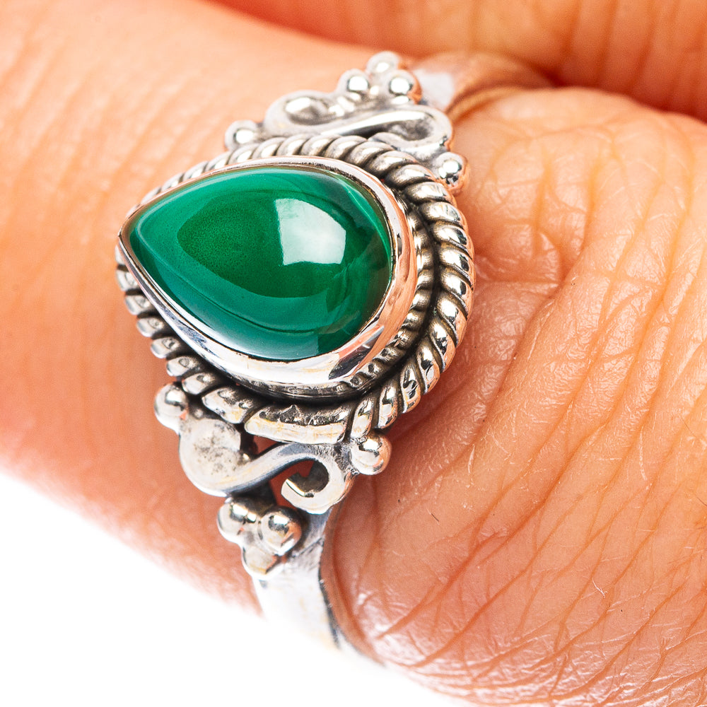 Malachite Ring Size 7 (925 Sterling Silver) R5611