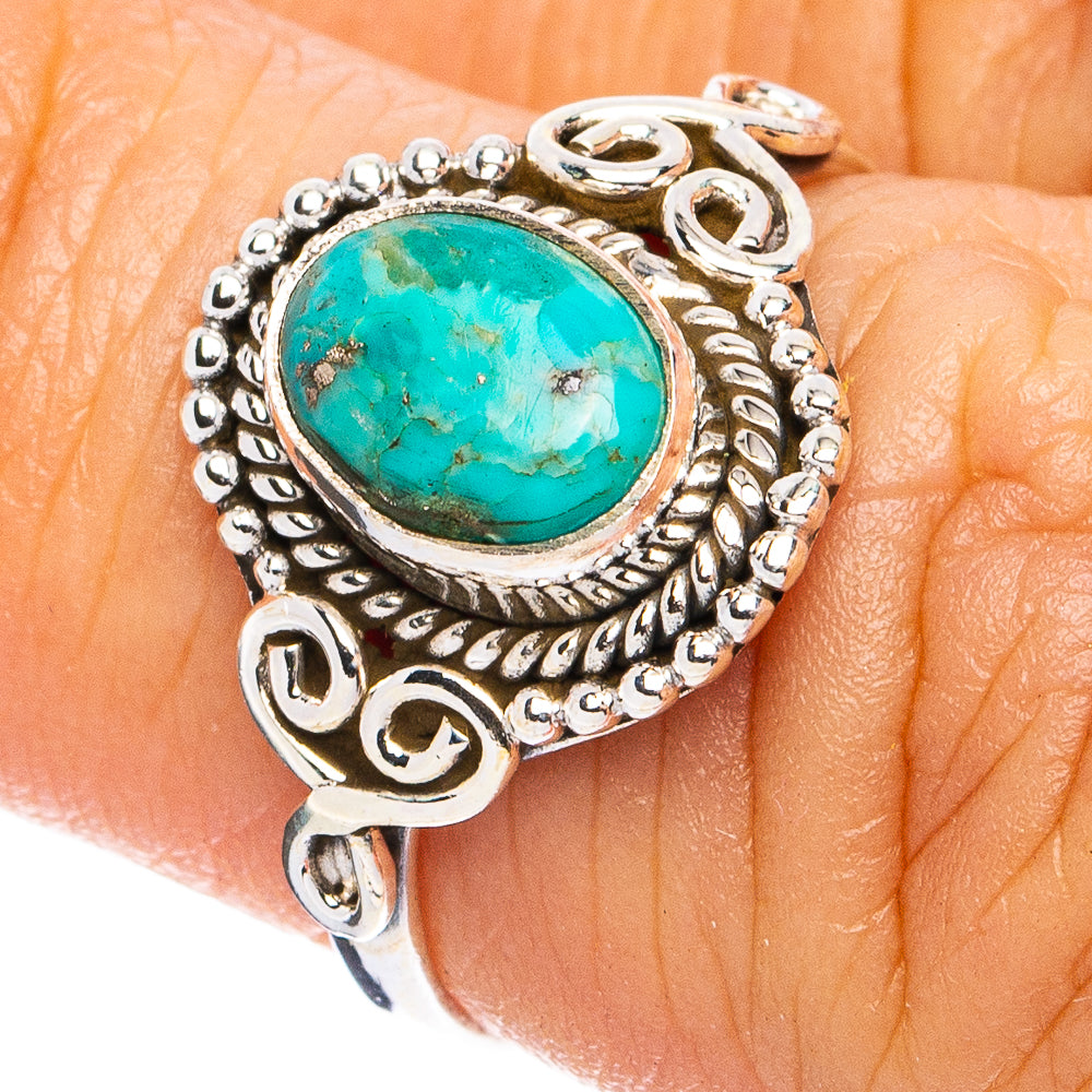 Mohave Turquoise Ring Size 6 (925 Sterling Silver) R8334