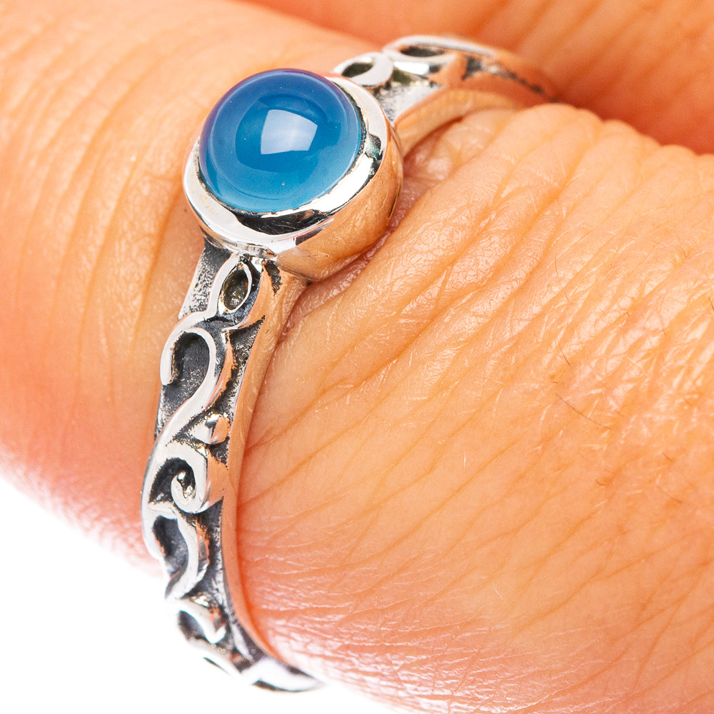 Chalcedony Ring Size 7.75 (925 Sterling Silver) R5524