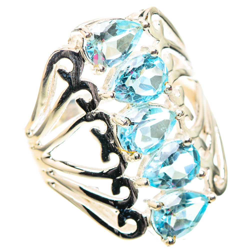 Blue Topaz Ring Size 8.25 (925 Sterling Silver) RING138718