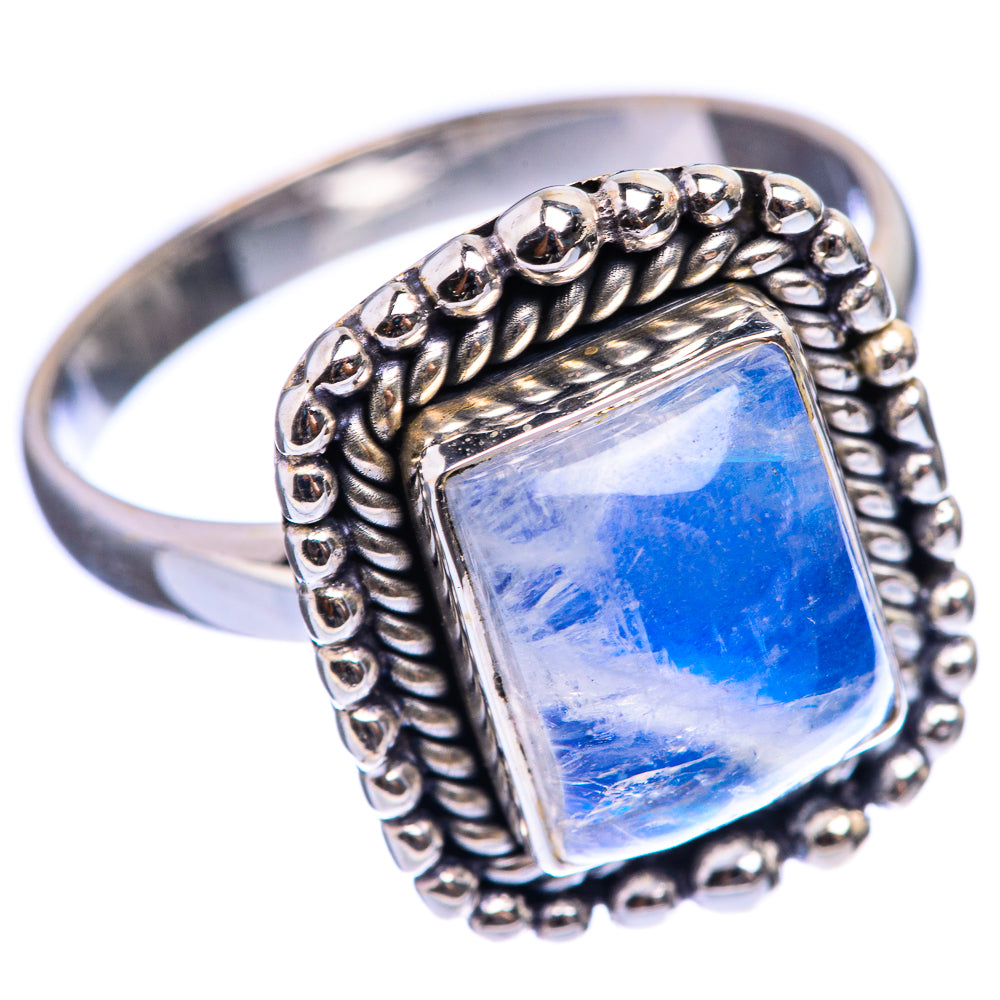 Rainbow Moonstone Ring Size 10.25 (925 Sterling Silver) R142801