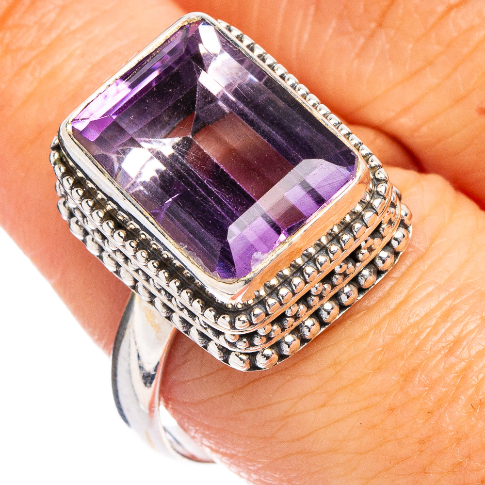 Amethyst Ring Size 8.75 (.925 Sterling Silver)