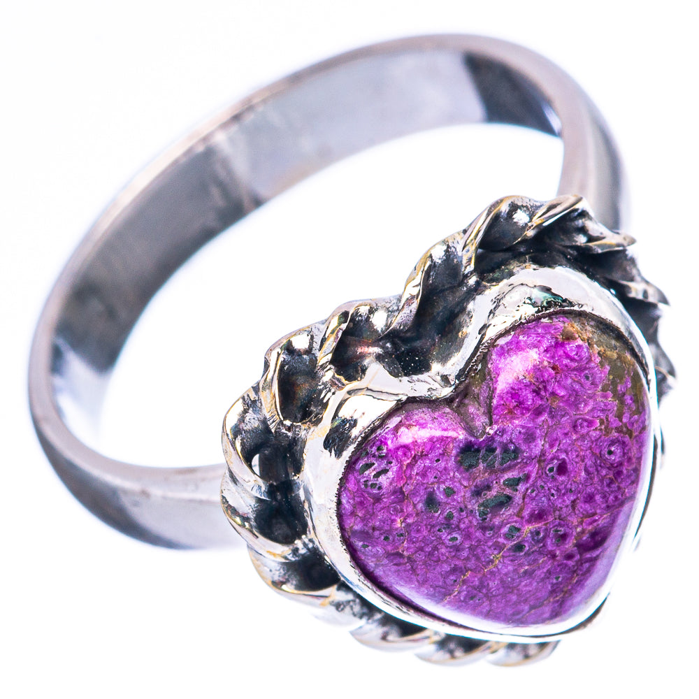 Stichtite Heart 925 Sterling Silver Ring Size 6 (925 Sterling Silver) R3922