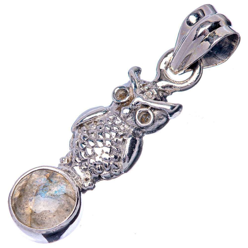 Labradorite Dainty Pendant 1 1/4" (925 Sterling Silver) P39903