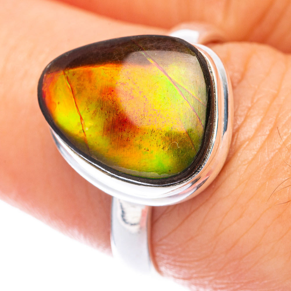 Ammolite Ring Size 7.5 (925 Sterling Silver) R144986